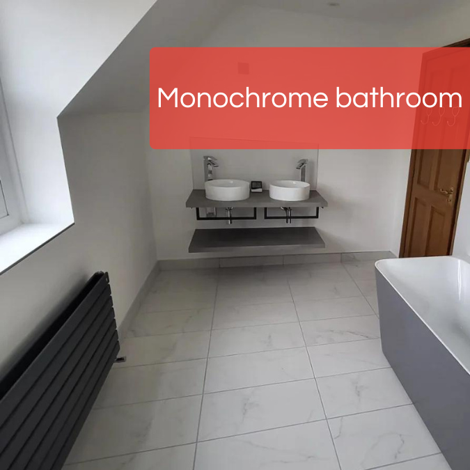 Monochrome bathroom index